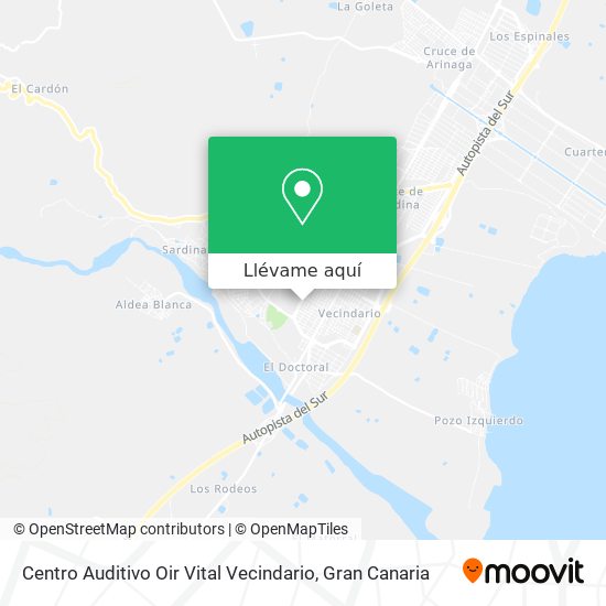 Mapa Centro Auditivo Oir Vital Vecindario