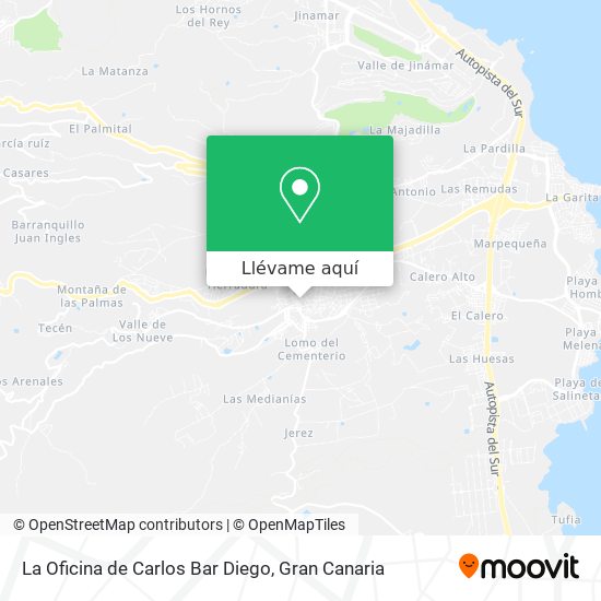 Mapa La Oficina de Carlos Bar Diego