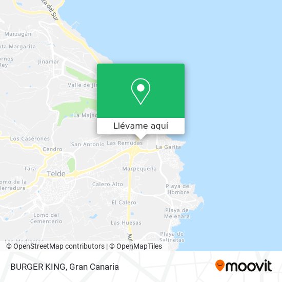 Mapa BURGER KING