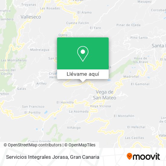 Mapa Servicios Integrales Jorasa