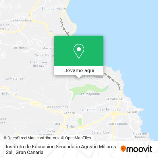 Mapa Instituto de Educacion Secundaria Agustin Millares Sall