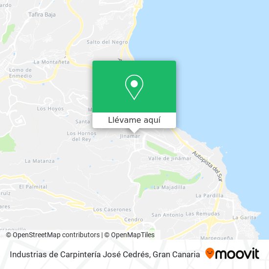 Mapa Industrias de Carpintería José Cedrés