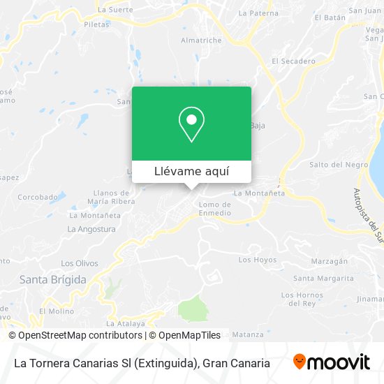 Mapa La Tornera Canarias Sl (Extinguida)