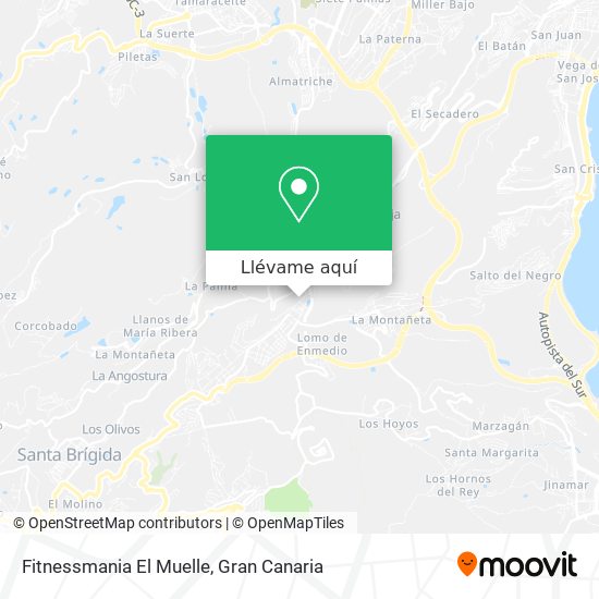 Mapa Fitnessmania El Muelle