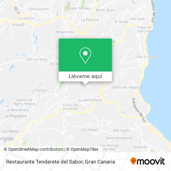 Mapa Restaurante Tenderete del Sabor