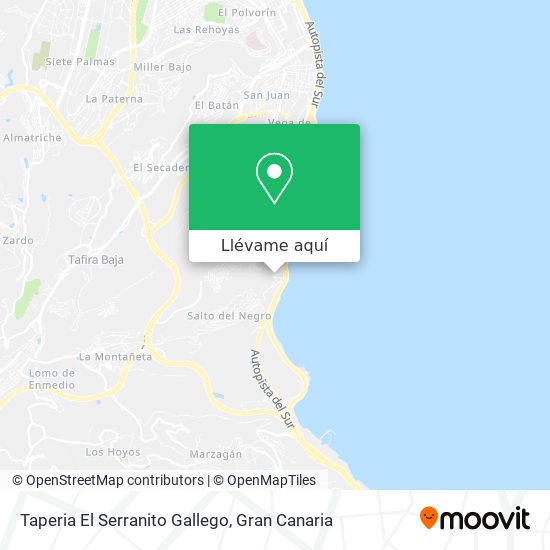 Mapa Taperia El Serranito Gallego