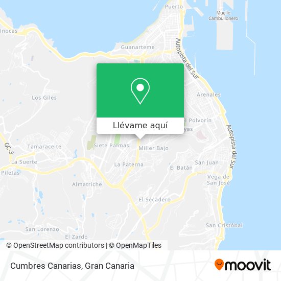 Mapa Cumbres Canarias