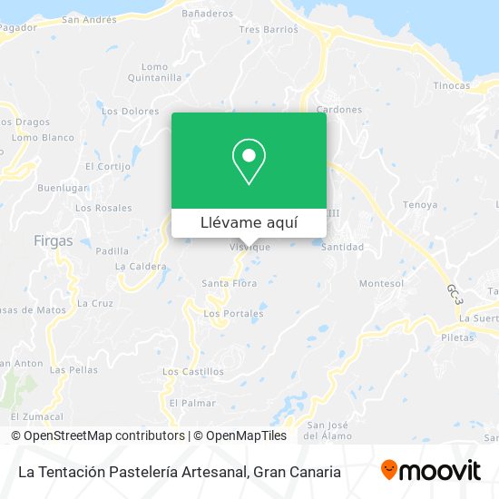 Mapa La Tentación Pastelería Artesanal