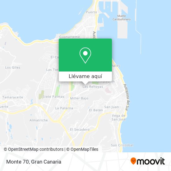 Mapa Monte 70