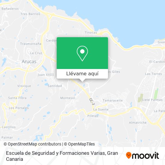 Mapa Escuela de Seguridad y Formaciones Varias