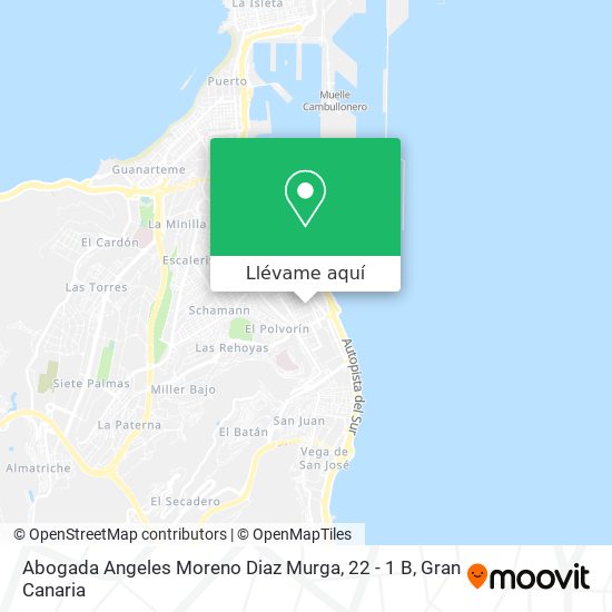 Mapa Abogada Angeles Moreno Diaz Murga, 22 - 1 B