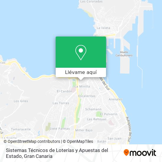 Mapa Sistemas Técnicos de Loterías y Apuestas del Estado