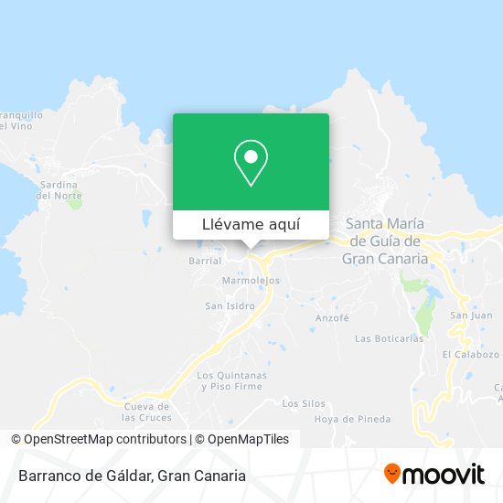 Mapa Barranco de Gáldar