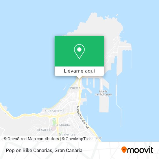 Mapa Pop on Bike Canarias