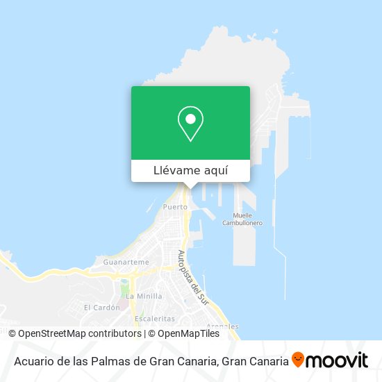 Mapa Acuario de las Palmas de Gran Canaria