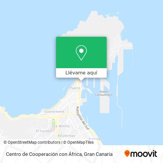 Mapa Centro de Cooperación con África