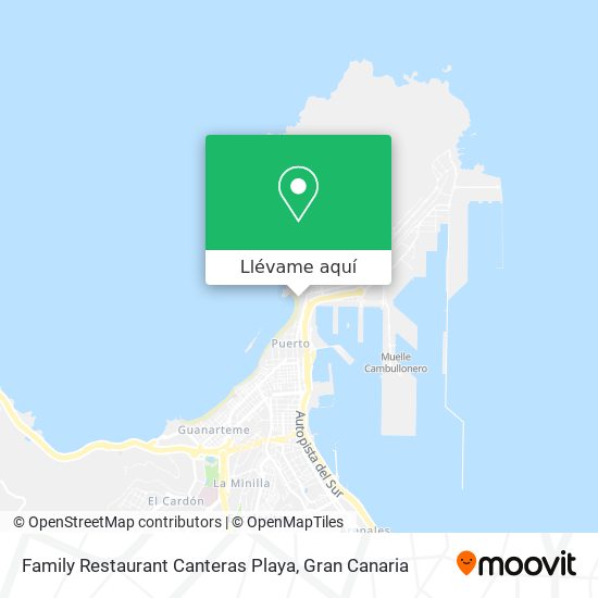 Mapa Family Restaurant Canteras Playa