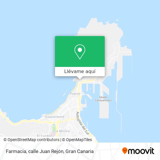 Mapa Farmacia, calle Juan Rejón