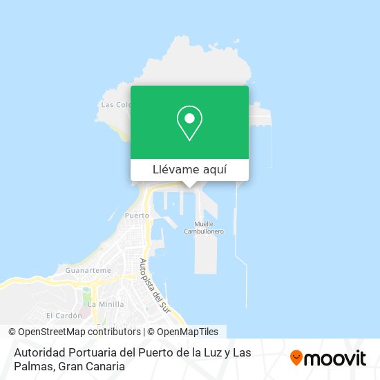 Mapa Autoridad Portuaria del Puerto de la Luz y Las Palmas