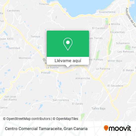 Mapa Centro Comercial Tamaraceite