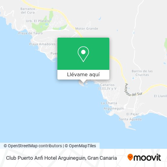 Mapa Club Puerto Anfi Hotel Arguineguin