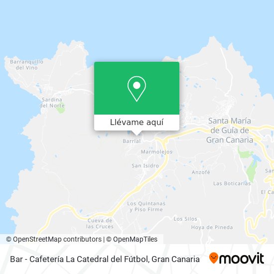 Mapa Bar - Cafetería La Catedral del Fútbol