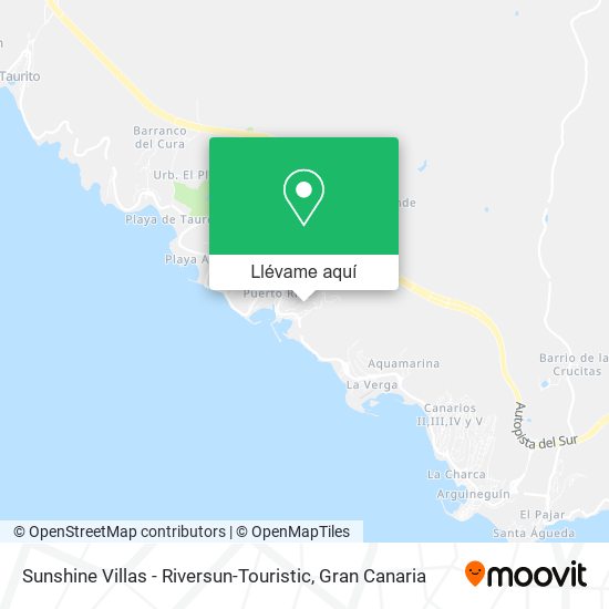 Mapa Sunshine Villas - Riversun-Touristic