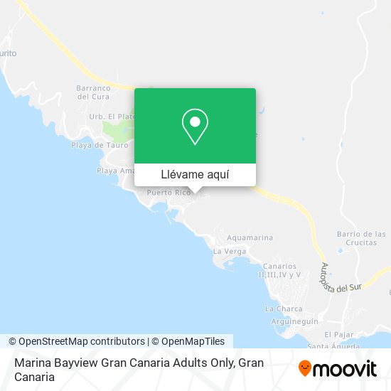 Mapa Marina Bayview Gran Canaria Adults Only