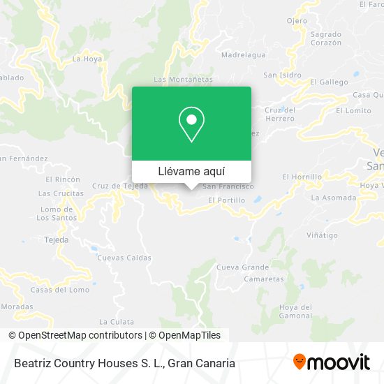 Mapa Beatriz Country Houses S. L.