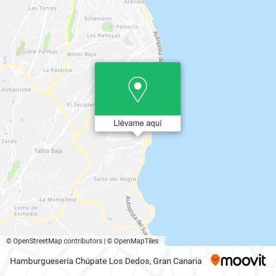 Mapa Hamburguesería Chúpate Los Dedos