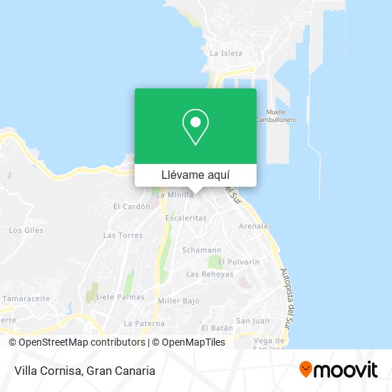 Mapa Villa Cornisa