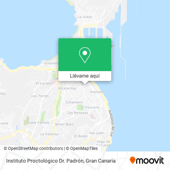 Mapa Instituto Proctológico Dr. Padrón