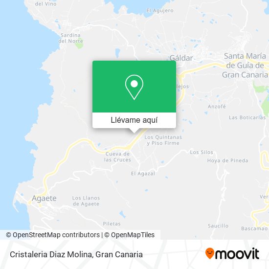 Mapa Cristaleria Diaz Molina
