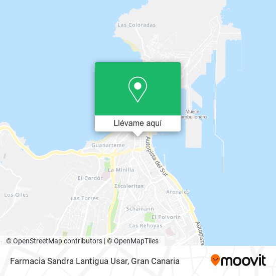 Mapa Farmacia Sandra Lantigua Usar
