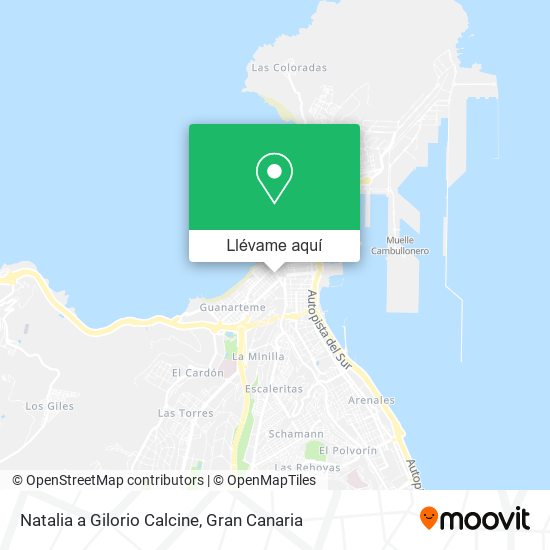 Mapa Natalia a Gilorio Calcine