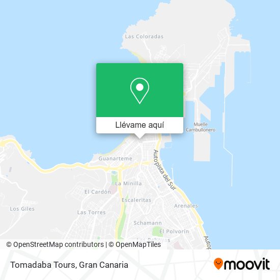 Mapa Tomadaba Tours