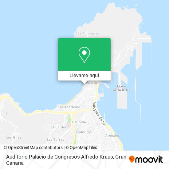 Mapa Auditorio Palacio de Congresos Alfredo Kraus