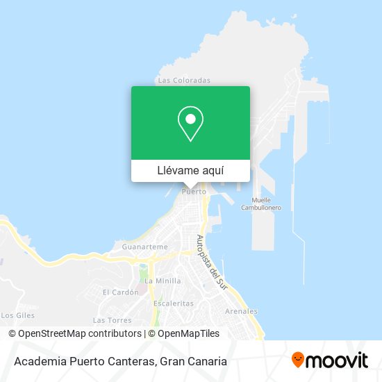 Mapa Academia Puerto Canteras