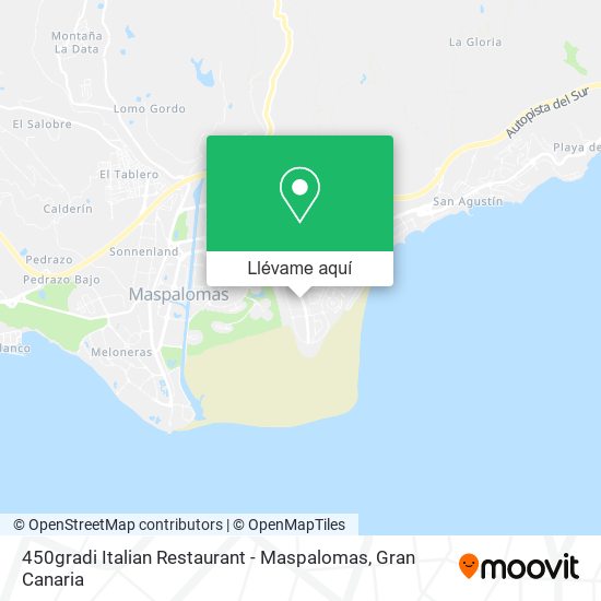 Mapa 450gradi Italian Restaurant - Maspalomas