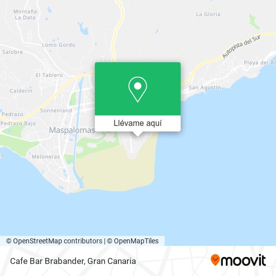 Mapa Cafe Bar Brabander