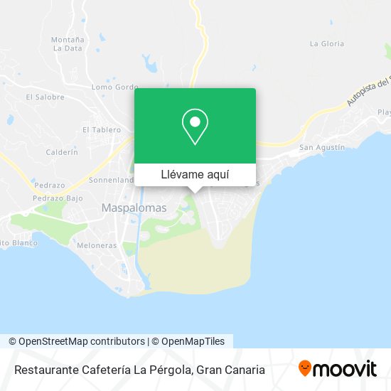 Mapa Restaurante Cafetería La Pérgola