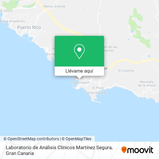 Mapa Laboratorio de Análisis Clínicos Martínez Segura