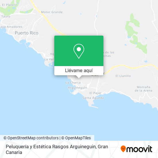 Mapa Peluquería y Estética Rasgos Arguineguin
