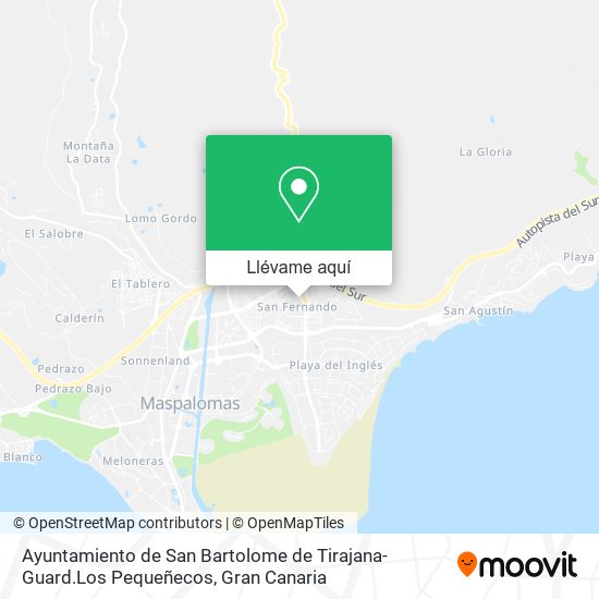 Mapa Ayuntamiento de San Bartolome de Tirajana-Guard.Los Pequeñecos