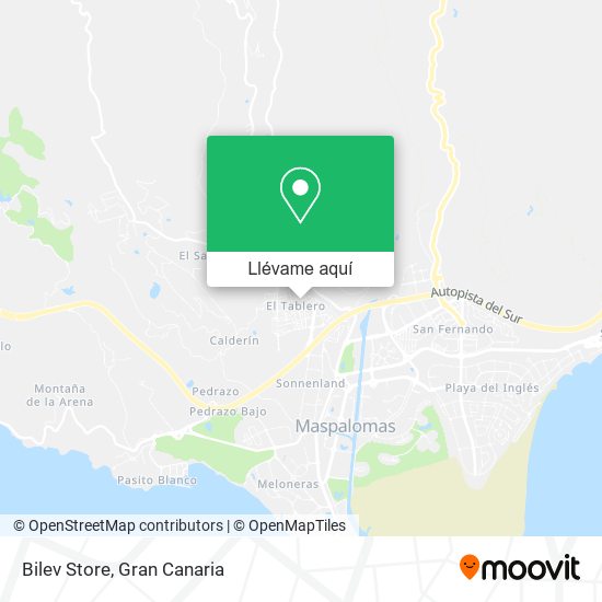 Mapa Bilev Store