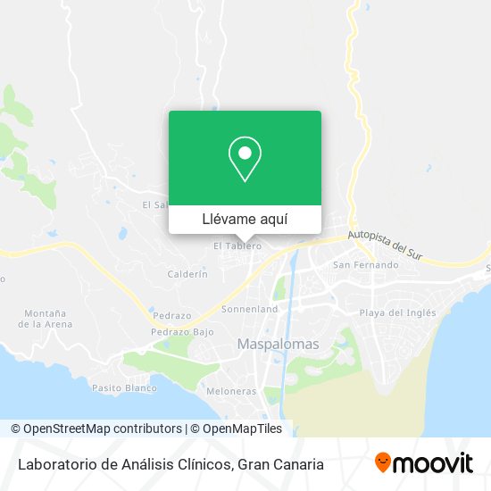Mapa Laboratorio de Análisis Clínicos