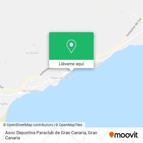 Mapa Asoc Deportiva Paraclub de Gran Canaria