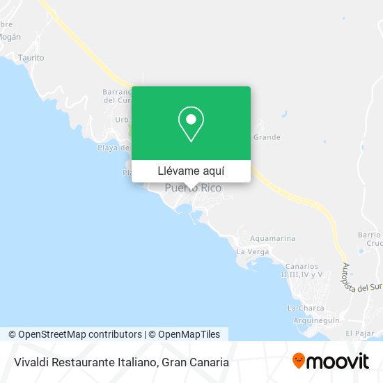 Mapa Vivaldi Restaurante Italiano