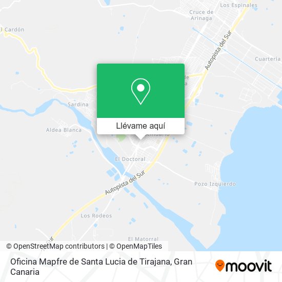 Mapa Oficina Mapfre de Santa Lucia de Tirajana