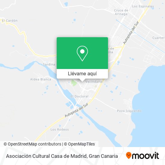 Mapa Asociación Cultural Casa de Madrid